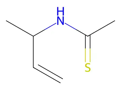 N-but-3-en-2-ylethanethioamide structure