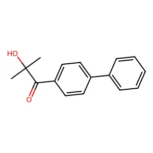 1-([1,1'-Biphenyl]-4-yl)-2-hydroxy-2-methylpropan-1-one structure