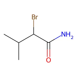 2-Bromo-3-methylbutanamide structure