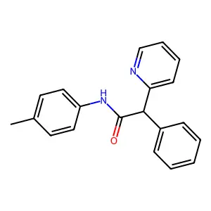 N-(4-Methylphenyl)-2-phenyl-2-(pyridin-2-yl)acetamide structure
