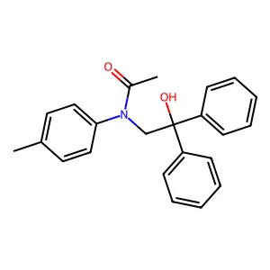 N-(2-hydroxy-2,2-diphenylethyl)-N-(4-methylphenyl)acetamide structure