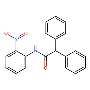 N-(2-nitrophenyl)-2,2-diphenylacetamide structure