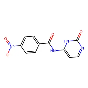 4-nitro-N-(2-oxo-1H-pyrimidin-6-yl)benzamide structure
