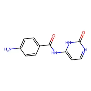 4-amino-N-(2-oxo-1H-pyrimidin-6-yl)benzamide structure