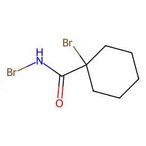 N,1-dibromocyclohexane-1-carboxamide structure