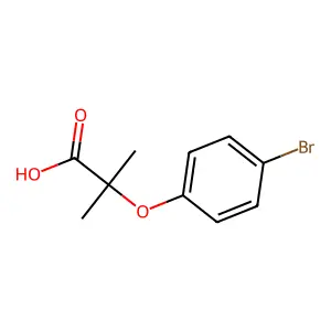 2-(4-Bromophenoxy)-2-methylpropanoic acid structure