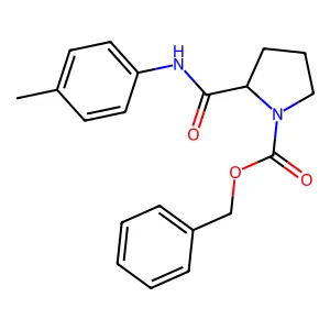 Benzyl 2-[(4-methylphenyl)carbamoyl]pyrrolidine-1-carboxylate structure