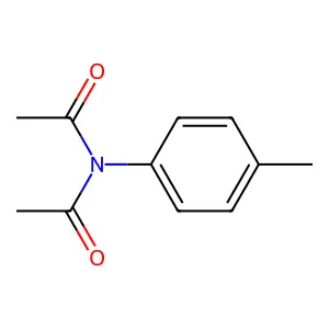 N-acetyl-N-(4-methylphenyl)acetamide structure
