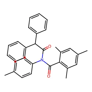 N-(2,2-diphenylacetyl)-2,4,6-trimethyl-N-(4-methylphenyl)benzamide structure