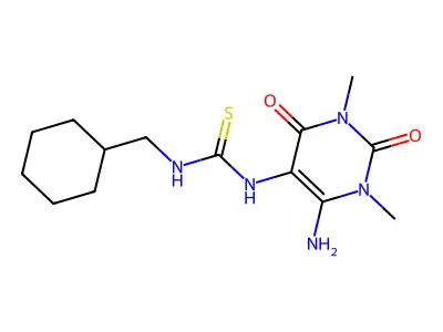 1-(4-amino-1,3-dimethyl-2,6-dioxopyrimidin-5-yl)-3-(cyclohex structure