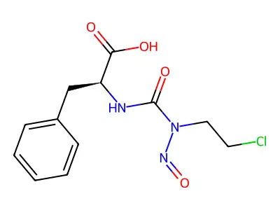 Alanine, N-(3-(2-chloroethyl)-3-nitrosoureido)-3-phenyl- structure