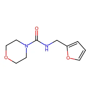 N-(furan-2-ylmethyl)morpholine-4-carboxamide structure