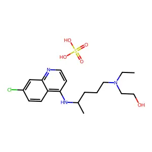 Hydroxychloroquine Sulfate structure