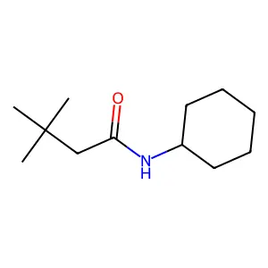 N-cyclohexyl-3,3-dimethylbutanamide structure