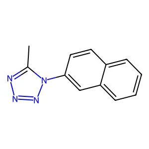 5-Methyl-1-naphthalen-2-yltetrazole structure