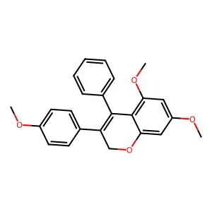 5,7-dimethoxy-3-(4-methoxyphenyl)-4-phenyl-2H-chromene structure