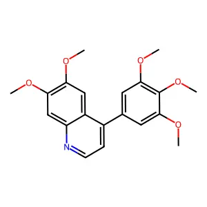 6,7-Dimethoxy-4-(3,4,5-trimethoxyphenyl)quinoline structure