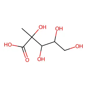 2-C-methyl-D-ribonic acid structure