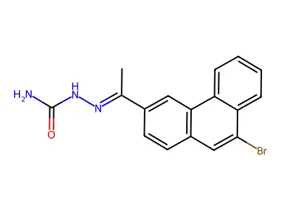 [1-(9-Bromophenanthren-3-yl)ethylideneamino]urea structure