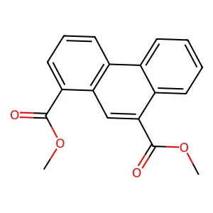 Dimethyl phenanthrene-1,9-dicarboxylate structure