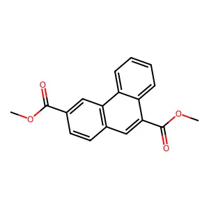 Dimethyl phenanthrene-3,9-dicarboxylate structure