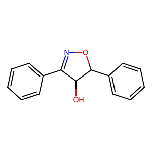 3,5-Diphenyl-4,5-dihydro-1,2-oxazol-4-ol structure