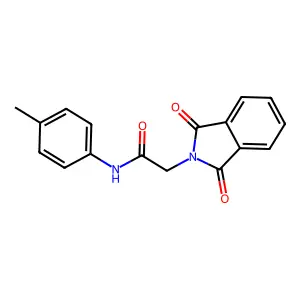 2-(1,3-Dioxo-1,3-dihydro-isoindol-2-YL)-N-P-tolyl-acetamide structure