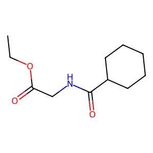 ethyl N-(cyclohexylcarbonyl)glycinate structure