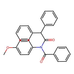 N-(2,2-diphenylacetyl)-N-(4-methoxyphenyl)benzamide structure