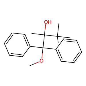 1-Methoxy-2,3,3-trimethyl-1,1-diphenylbutan-2-ol structure