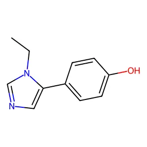 Phenol, 4-(1-ethyl-1H-imidazol-5-yl)- structure