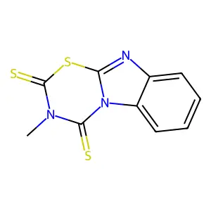 3-Methyl-1-thia-3,4a,9-triaza-fluorene-2,4-dithione structure