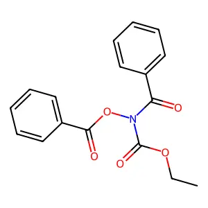 Carbamic acid, benzoyl(benzoyloxy)-, ethyl ester structure