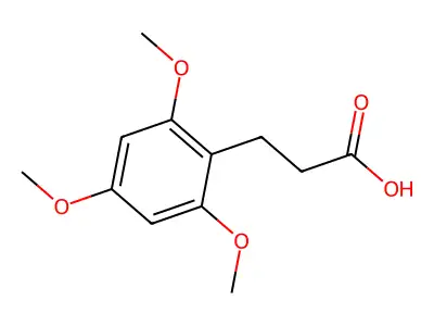 3-(2,4,6-Trimethoxyphenyl)propionic acid structure