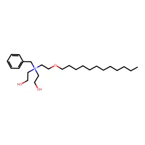 N-[2-(Dodecyloxy)ethyl]-N,N-bis(2-hydroxyethyl)benzenemethanaminium structure