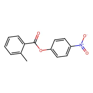 o-Toluic acid, 4-nitrophenyl ester structure