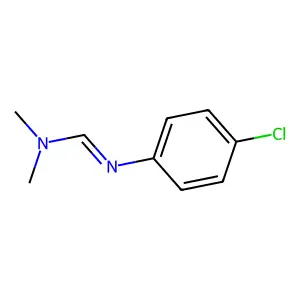 FORMAMIDINE, N'-(p-CHLOROPHENYL)-N,N-DIMETHYL- structure
