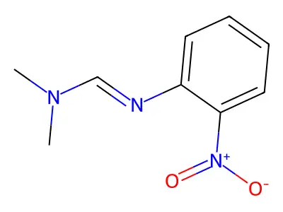 N1N1-dimethyl-N2-ortho-nitrophenylformamidine structure