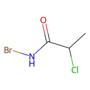 N-bromo-2-chloropropanamide structure