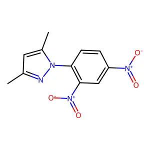 1-(2,4-Dinitrophenyl)-3,5-dimethylpyrazole structure