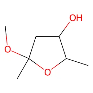 5-Methoxy-2,5-dimethyloxolan-3-ol structure