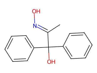 2-Hydroxyimino-1,1-diphenylpropan-1-ol structure