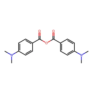 (4-(Dimethylamino)benzoyl) 4-(dimethylamino)benzoate structure