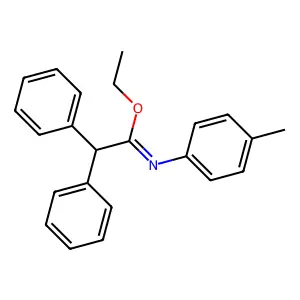 Ethyl (1Z)-N-(4-methylphenyl)-2,2-diphenylethanimidate structure