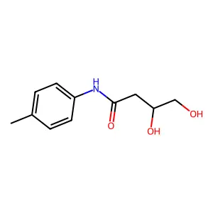 3,4-dihydroxy-N-(4-methylphenyl)butanamide structure