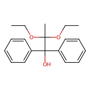 alpha-(1,1-Diethoxyethyl)-alpha-phenylbenzenemethanol structure