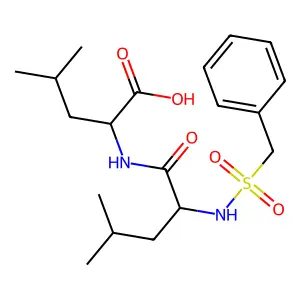 N-(Phenylmethanesulfonyl)leucylleucine structure