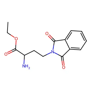Ethyl 2-amino-4-(1,3-dioxoisoindol-2-yl)butanoate structure