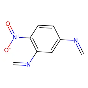 N-[5-(Methylideneamino)-2-nitro-phenyl]methanimine structure