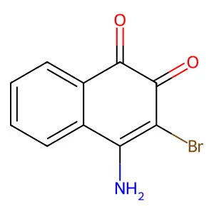 4-Amino-3-bromonaphthalene-1,2-dione structure